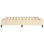 Estructura de cama box spring tela color crema 200x200 cm de vidaXL, Camas y somieres - Ref: Foro24-3120891, Precio: 126,35 €...