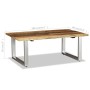 Recycled solid wood coffee table 100x60x38 cm by vidaXL, Coffee table - Ref: Foro24-244586, Price: 126,86 €, Discount: %