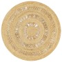 Alfombra hecha a mano de yute trenzado 90 cm de vidaXL, Alfombras - Ref: Foro24-133707, Precio: 31,36 €, Descuento: %