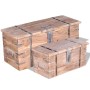 Acacia wood storage trunk set 2 units by vidaXL, Storage trunks - Ref: Foro24-244054, Price: 266,28 €, Discount: %