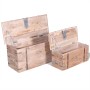 Acacia wood storage trunk set 2 units by vidaXL, Storage trunks - Ref: Foro24-244054, Price: 266,28 €, Discount: %