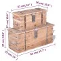Aufbewahrungskoffer-Set aus Akazienholz, 2 Einheiten von vidaXL, Aufbewahrungskisten - Ref: Foro24-244054, Preis: 256,37 €, R...