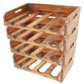 Wine racks for 16 bottles, set of 4 made of solid recycled wood. by vidaXL, Wine racks - Ref: Foro24-244491, Price: 120,76 €,...