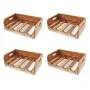 Wine racks for 16 bottles, set of 4 made of solid recycled wood. by vidaXL, Wine racks - Ref: Foro24-244491, Price: 120,76 €,...