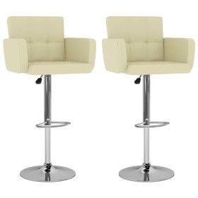 Küchenhocker 2 Einheiten cremefarbenes Kunstleder von vidaXL, Küchenhocker - Ref: Foro24-323657, Preis: 193,32 €, Rabatt: %