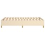 Cream fabric bed frame 120x200 cm by vidaXL, Beds and slatted bases - Ref: Foro24-3120950, Price: 123,19 €, Discount: %