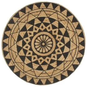 Handwoven jute rug with black print 120 cm by vidaXL, Rugs - Ref: Foro24-133699, Price: 41,75 €, Discount: %