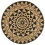 Alfombra de yute tejida a mano con estampado negro 120 cm de vidaXL, Alfombras - Ref: Foro24-133699, Precio: 41,73 €, Descuen...