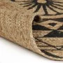 Alfombra de yute tejida a mano con estampado negro 120 cm de vidaXL, Alfombras - Ref: Foro24-133699, Precio: 41,73 €, Descuen...