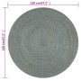 Handgewebter runder olivgrüner Juteteppich 120 cm von vidaXL, Teppiche - Ref: Foro24-133669, Preis: 47,69 €, Rabatt: %