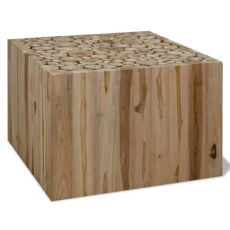 Mesa de centro de teca genuina 50x50x35 cm de vidaXL, Mesas de centro - Ref: Foro24-244555, Precio: 126,08 €, Descuento: %