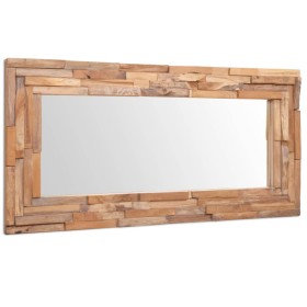 Espejo decorativo rectangular teca 120x60 cm de vidaXL, Espejos - Ref: Foro24-244564, Precio: 204,60 €, Descuento: %