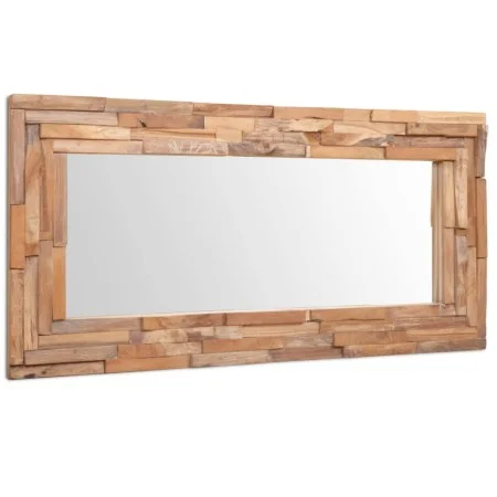 Rectangular teak decorative mirror 120x60 cm by vidaXL, Mirrors - Ref: Foro24-244564, Price: 215,11 €, Discount: %