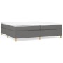 Estructura de cama tela gris oscuro 200x200 cm de vidaXL, Camas y somieres - Ref: Foro24-3120986, Precio: 116,87 €, Descuento: %