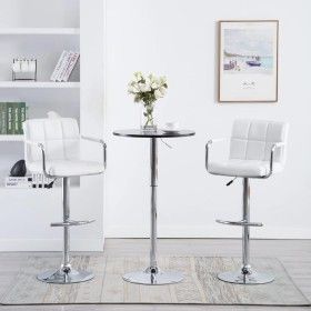 Küchenhocker 2 Einheiten weißes Kunstleder von vidaXL, Küchenhocker - Ref: Foro24-323623, Preis: 129,83 €, Rabatt: %