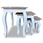 Juego de mesas apilables 3 unidades madera maciza reciclada de vidaXL, Mesas auxiliares - Ref: Foro24-244505, Precio: 165,83 ...