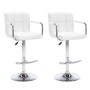 Küchenhocker 2 Einheiten weißes Kunstleder von vidaXL, Küchenhocker - Ref: Foro24-323623, Preis: 129,51 €, Rabatt: %
