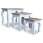 Stackable table set 3 units recycled solid wood by vidaXL, Side tables - Ref: Foro24-244505, Price: 161,09 €, Discount: %
