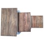 Juego de mesas apilables 3 unidades madera maciza reciclada de vidaXL, Mesas auxiliares - Ref: Foro24-244505, Precio: 165,83 ...
