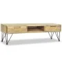Solid teak TV stand 120x35x35 cm by vidaXL, TV Furniture - Ref: Foro24-244575, Price: 131,09 €, Discount: %