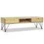 Solid teak TV stand 120x35x35 cm by vidaXL, TV Furniture - Ref: Foro24-244575, Price: 131,09 €, Discount: %
