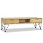 Solid teak TV stand 120x35x35 cm by vidaXL, TV Furniture - Ref: Foro24-244575, Price: 131,09 €, Discount: %