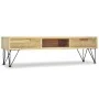 Solid teak TV stand 120x35x35 cm by vidaXL, TV Furniture - Ref: Foro24-244575, Price: 131,09 €, Discount: %