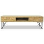 TV-Möbel aus massivem Teakholz 120x35x35 cm von vidaXL, TV-Möbel - Ref: Foro24-244575, Preis: 132,56 €, Rabatt: %