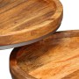 Satz Beistelltische 2 Stück aus massivem Mangoholz von vidaXL, Seitentische - Ref: Foro24-244585, Preis: 178,61 €, Rabatt: %
