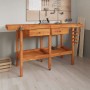 Workbench with drawers and screws wooden bench 162x62x83 cm by vidaXL, Work tables - Ref: Foro24-153323, Price: 275,23 €, Dis...