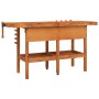 Workbench with drawers and screws wooden bench 162x62x83 cm by vidaXL, Work tables - Ref: Foro24-153323, Price: 275,23 €, Dis...