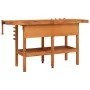 Workbench with drawers and screws wooden bench 162x62x83 cm by vidaXL, Work tables - Ref: Foro24-153323, Price: 258,94 €, Dis...
