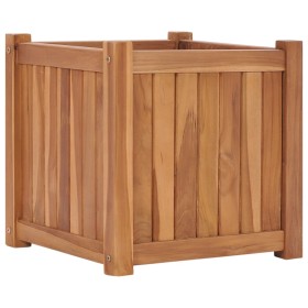 Arriate elevado madera maciza de teca 40x40x40 cm