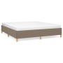 Taupe gray fabric bed frame 180x200 cm by vidaXL, Beds and slatted bases - Ref: Foro24-3120981, Price: 184,13 €, Discount: %