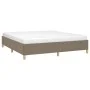Estructura de cama de tela gris taupe 180x200 cm de vidaXL, Camas y somieres - Ref: Foro24-3120981, Precio: 180,27 €, Descuen...