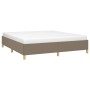 Taupe gray fabric bed frame 180x200 cm by vidaXL, Beds and slatted bases - Ref: Foro24-3120981, Price: 184,13 €, Discount: %