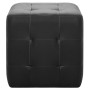 Pouf 2 Einheiten schwarzes Kunstleder 30x30x30 cm von vidaXL, Osmanen - Ref: Foro24-278390, Preis: 80,26 €, Rabatt: %