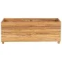 Hochbeet aus recyceltem Teakholz und Stahl, 100 x 40 x 38 cm von vidaXL, Töpfe und Pflanzgefäße - Ref: Foro24-47422, Preis: 1...