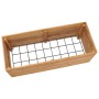 Raised flowerbed in recycled teak wood and steel 100x40x38 cm by vidaXL, Pots and planters - Ref: Foro24-47422, Price: 155,23...