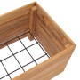 Raised flowerbed in recycled teak wood and steel 100x40x38 cm by vidaXL, Pots and planters - Ref: Foro24-47422, Price: 155,23...