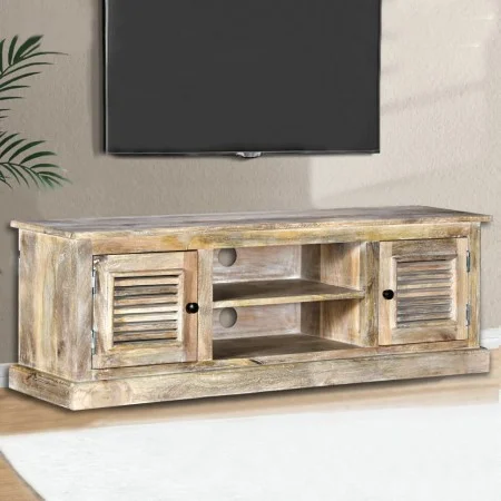 TV-Schrank aus massivem Mangoholz von vidaXL, TV-Möbel - Ref: Foro24-245253, Preis: 243,28 €, Rabatt: %