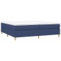 Blue taupe gray fabric bed frame 200x200 cm by vidaXL, Beds and slatted bases - Ref: Foro24-3120991, Price: 115,93 €, Discoun...