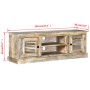 TV-Schrank aus massivem Mangoholz von vidaXL, TV-Möbel - Ref: Foro24-245253, Preis: 243,06 €, Rabatt: %