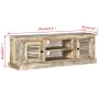 TV-Schrank aus massivem Mangoholz von vidaXL, TV-Möbel - Ref: Foro24-245253, Preis: 243,28 €, Rabatt: %