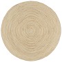Handgewebter Juteteppich, weißes Spiraldesign, 150 cm von vidaXL, Teppiche - Ref: Foro24-133718, Preis: 77,90 €, Rabatt: %