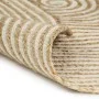 Alfombra de yute tejida a mano diseño espiral blanco 150 cm de vidaXL, Alfombras - Ref: Foro24-133718, Precio: 66,77 €, Descu...