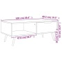 Mesa de centro madera ingeniería negro brillante 100x49,5x43 cm