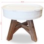 Mesa de centro de madera maciza reciclada blanco 60x45 cm de vidaXL, Mesas de centro - Ref: Foro24-244820, Precio: 103,79 €, ...