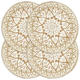 Round placemats 4 pcs white jute 38 cm by vidaXL, Placemats - Ref: Foro24-133866, Price: 20,86 €, Discount: %