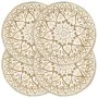 Round placemats 4 pcs white jute 38 cm by vidaXL, Placemats - Ref: Foro24-133866, Price: 20,86 €, Discount: %